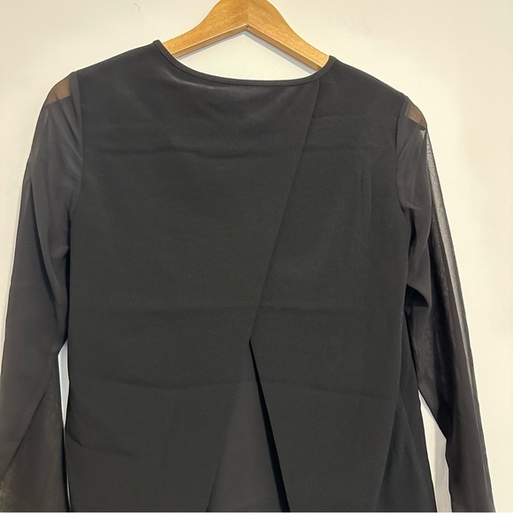 Rag and bone black sheer sleeves shirt - Picture 6 of 9